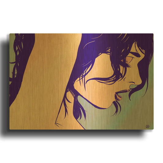 'Whisper' By Giuseppe Cristiano Gold Metal Wall Art