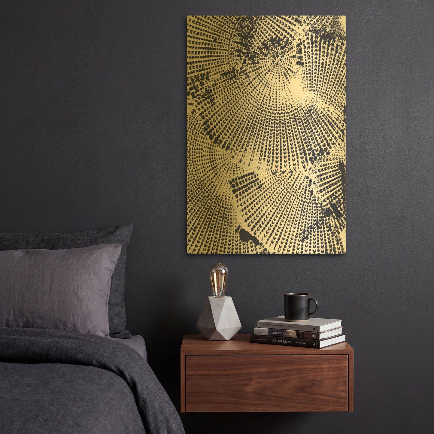 'Running Circles 2' By Kamdon Kreations Gold Metal Wall Art