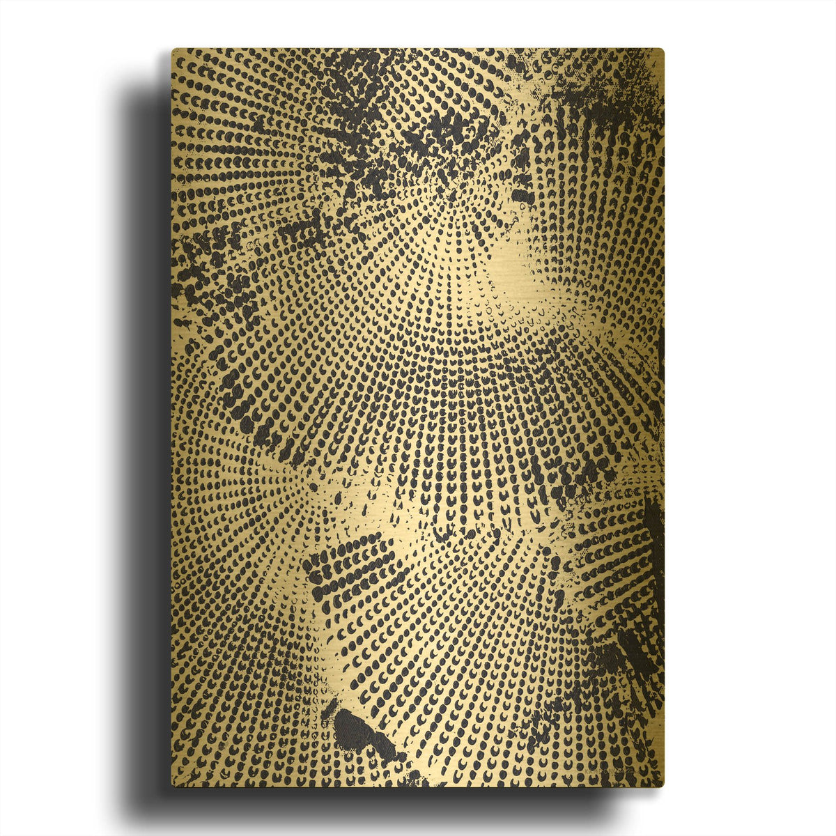 'Running Circles 2' By Kamdon Kreations Gold Metal Wall Art