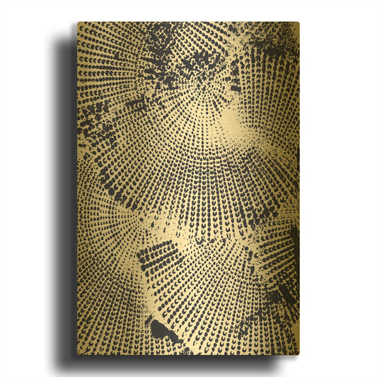 'Running Circles 2' By Kamdon Kreations Gold Metal Wall Art