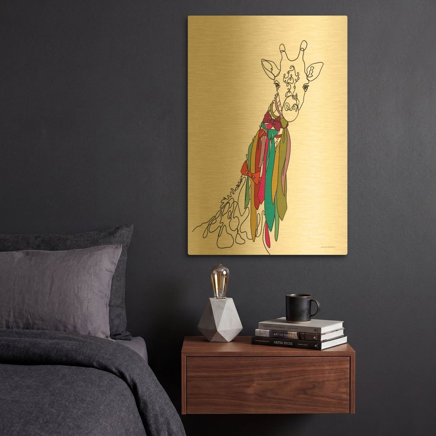 'How Do I Look' By Kamdon Kreations Gold Metal Wall Art