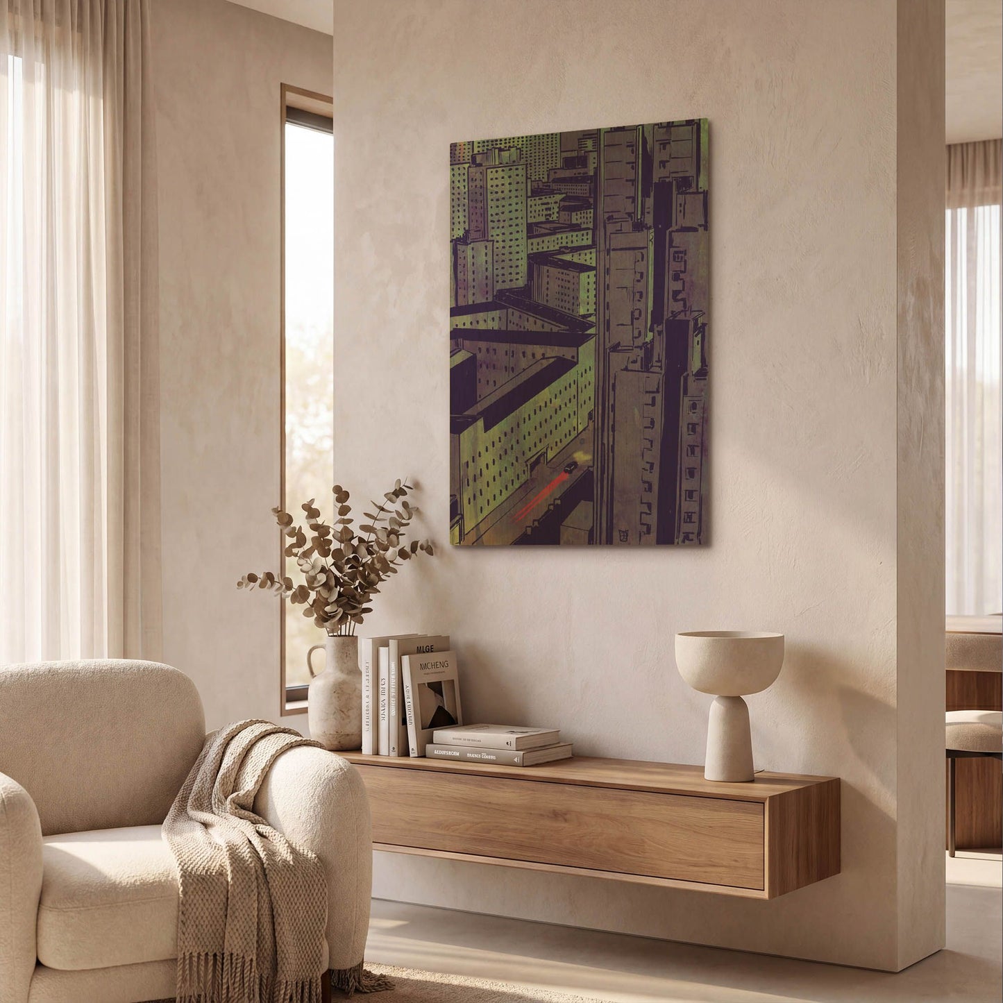 'Cars 10' By Giuseppe Cristiano Gold Metal Wall Art