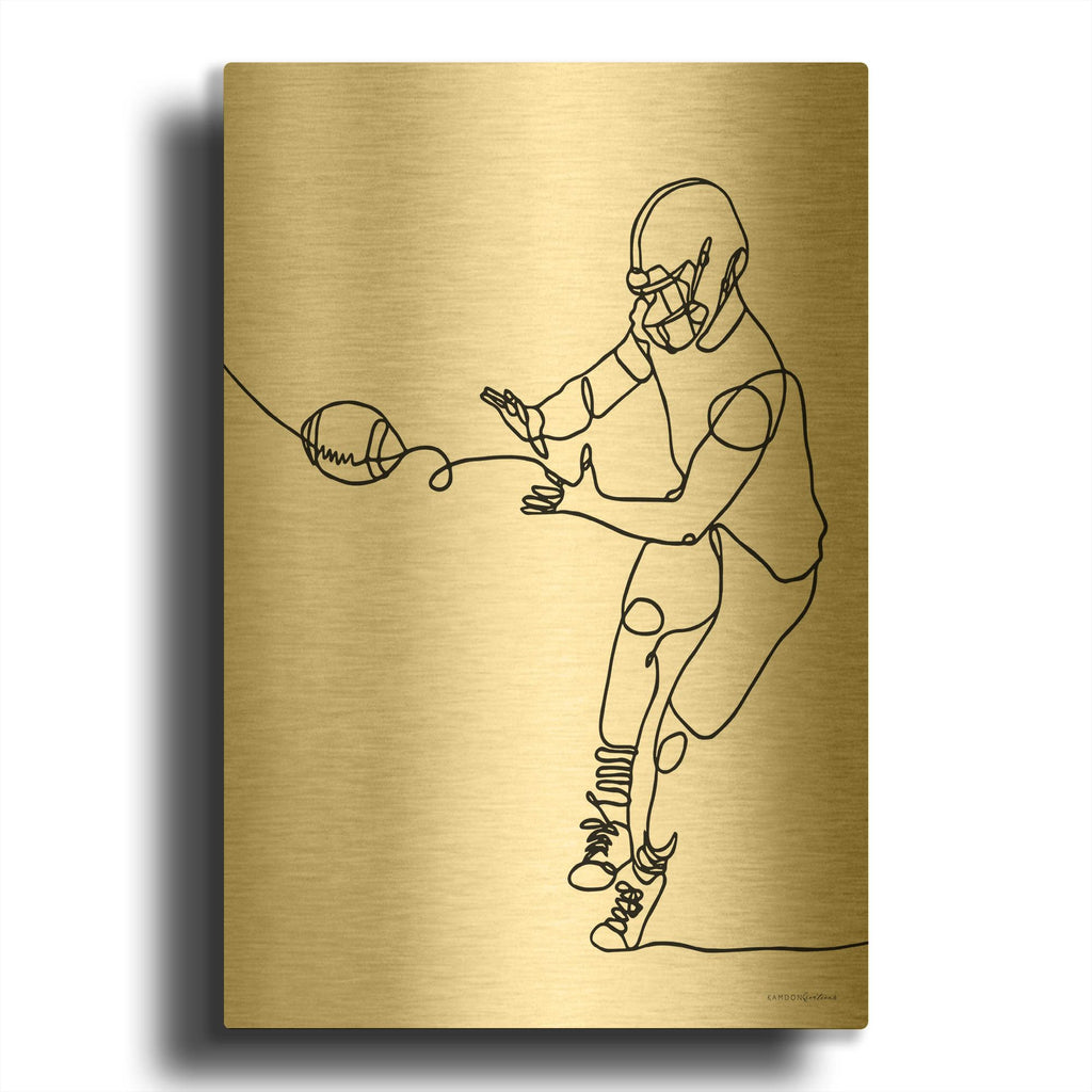 'Catch' By Kamdon Kreations Gold Metal Wall Art