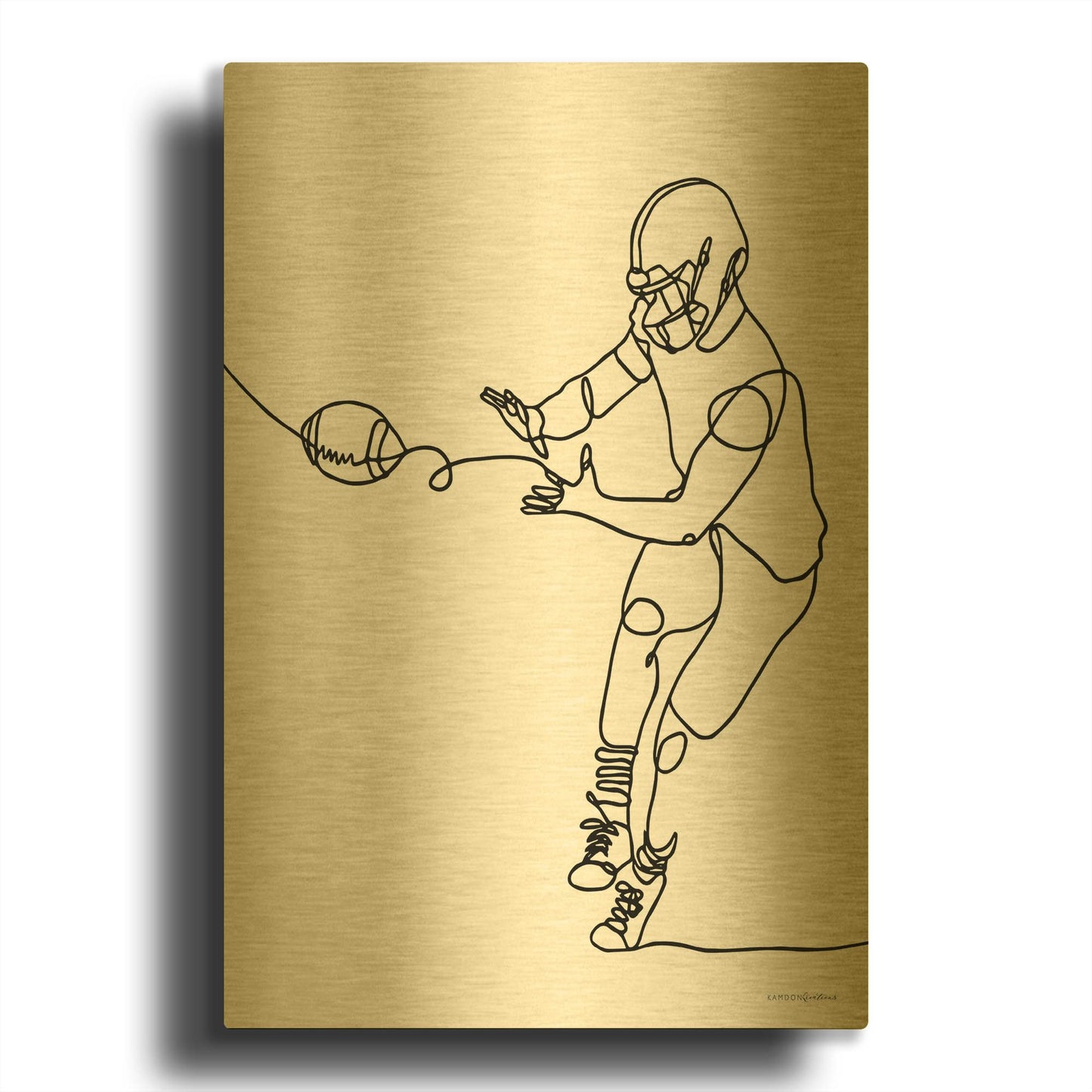 'Catch' By Kamdon Kreations Gold Metal Wall Art