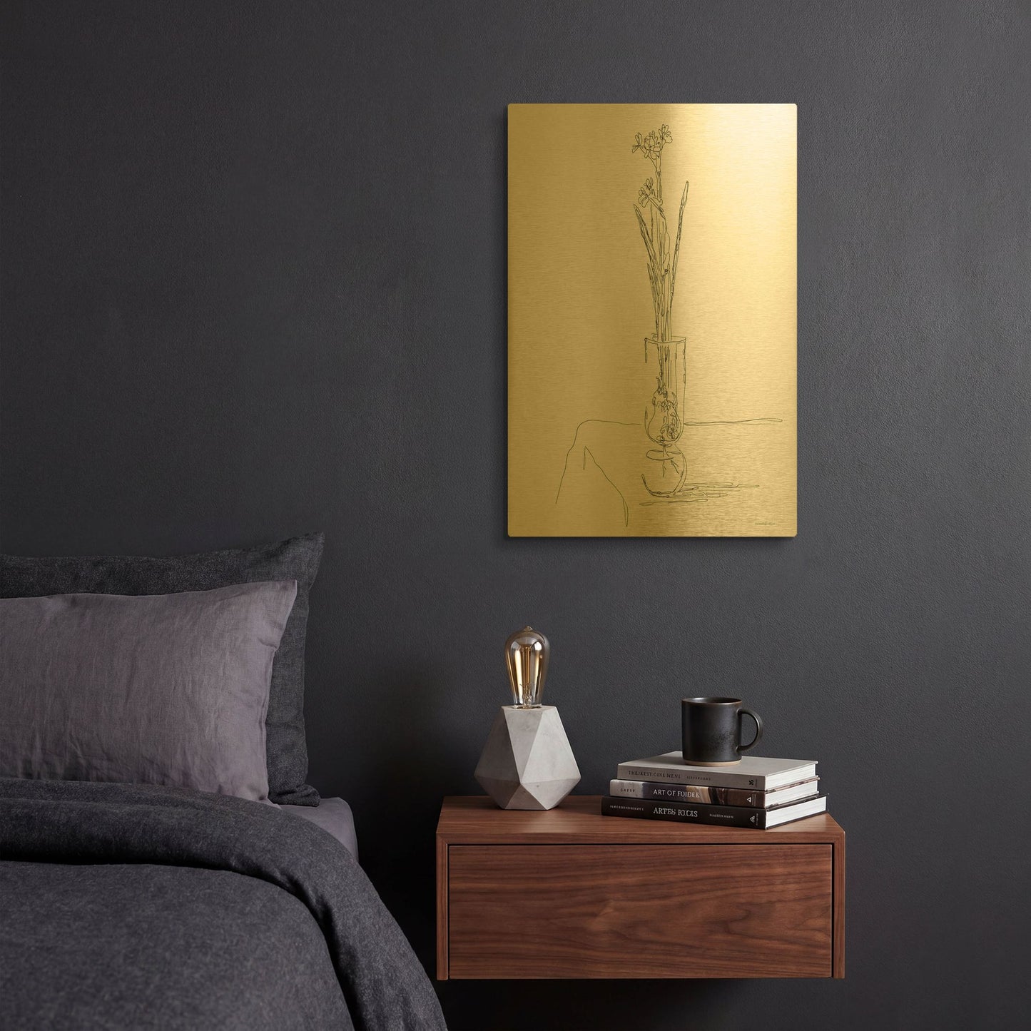 'The Way We Grow' By Kamdon Kreations Gold Metal Wall Art