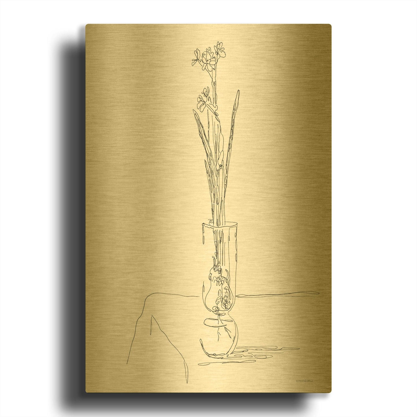 'The Way We Grow' By Kamdon Kreations Gold Metal Wall Art