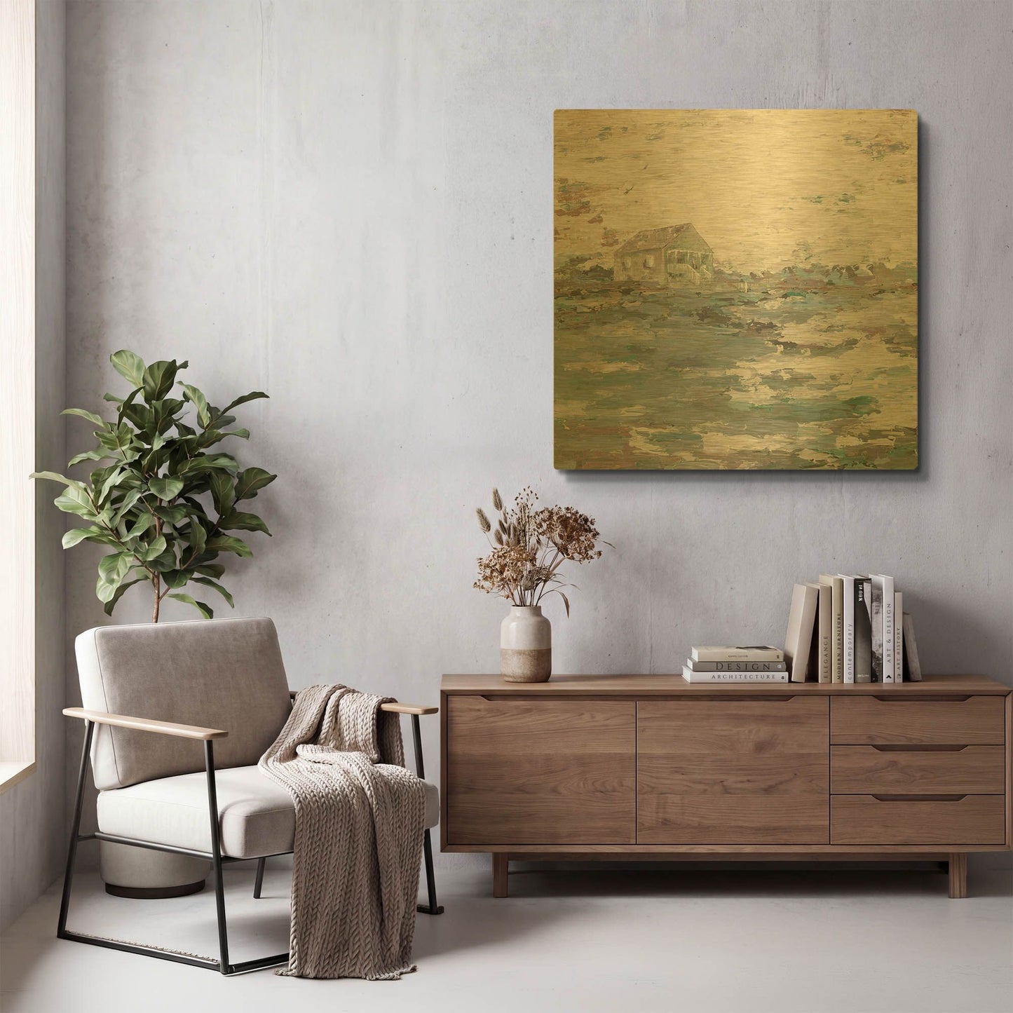 'Home on the Range' By Kamdon Kreations Gold Metal Wall Art