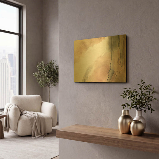 'Split' By Kamdon Kreations Gold Metal Wall Art