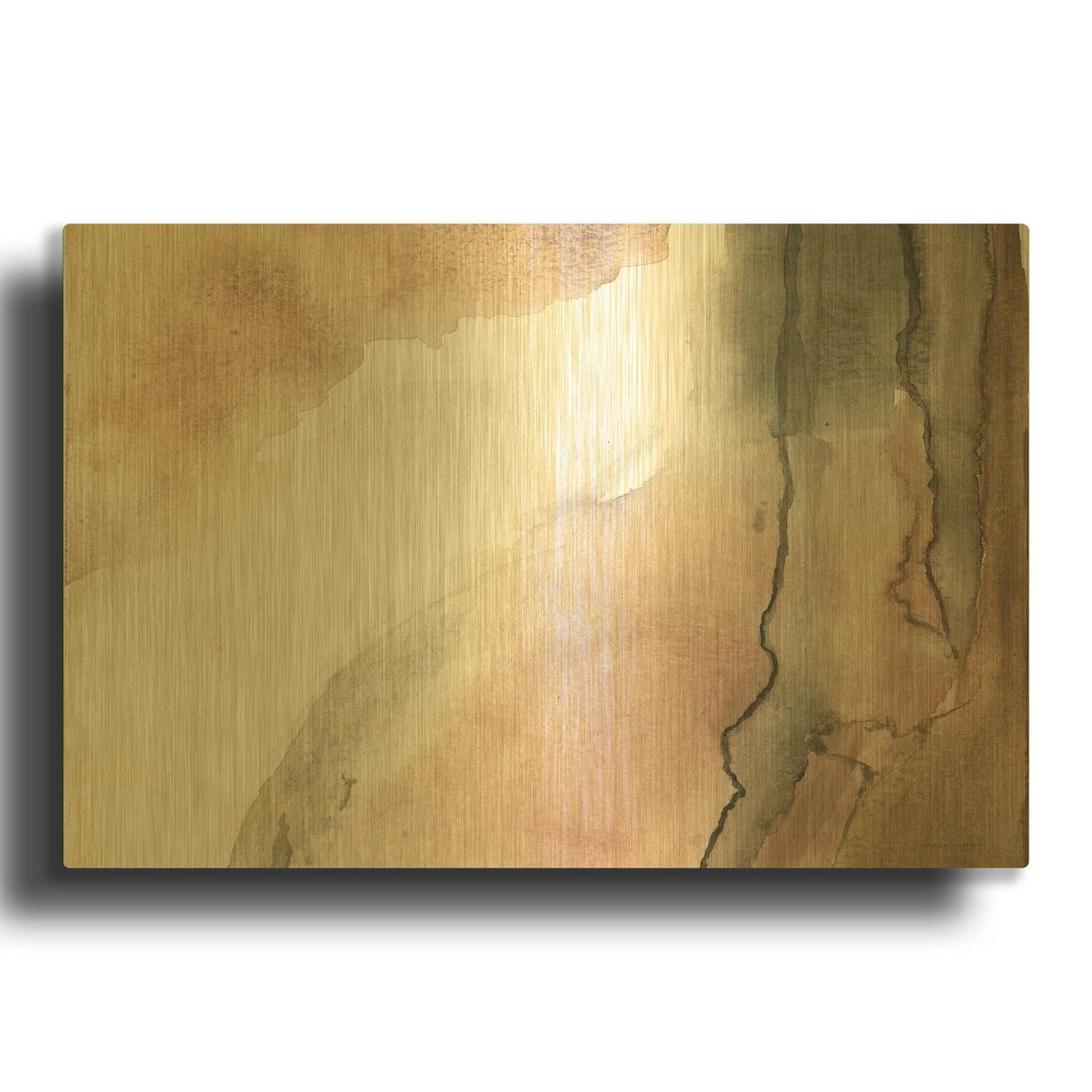'Split' By Kamdon Kreations Gold Metal Wall Art