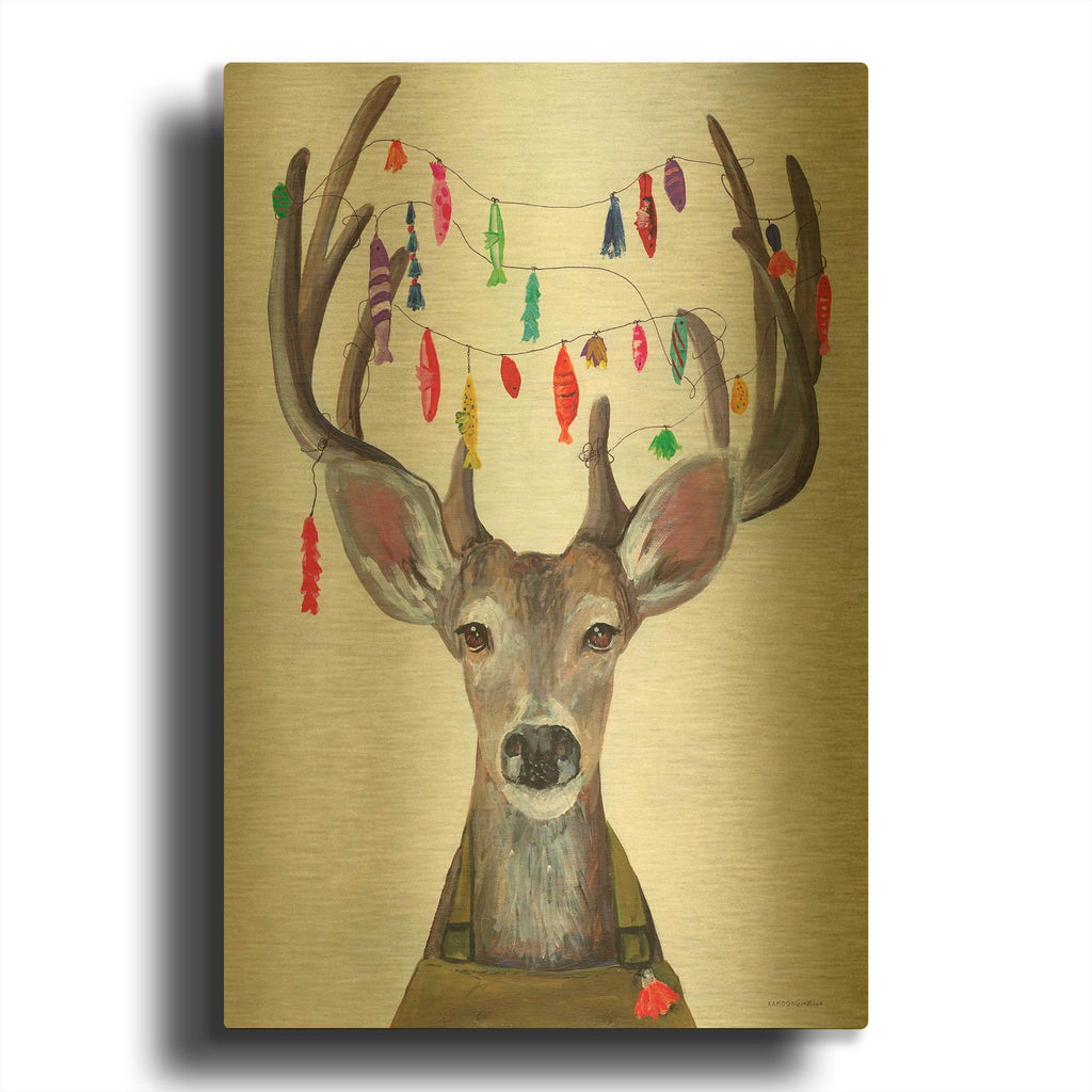 'My Dear You Look A-Lure-ing' By Kamdon Kreations Gold Metal Wall Art