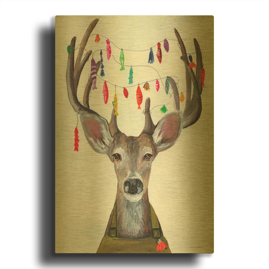'My Dear You Look A-Lure-ing' By Kamdon Kreations Gold Metal Wall Art