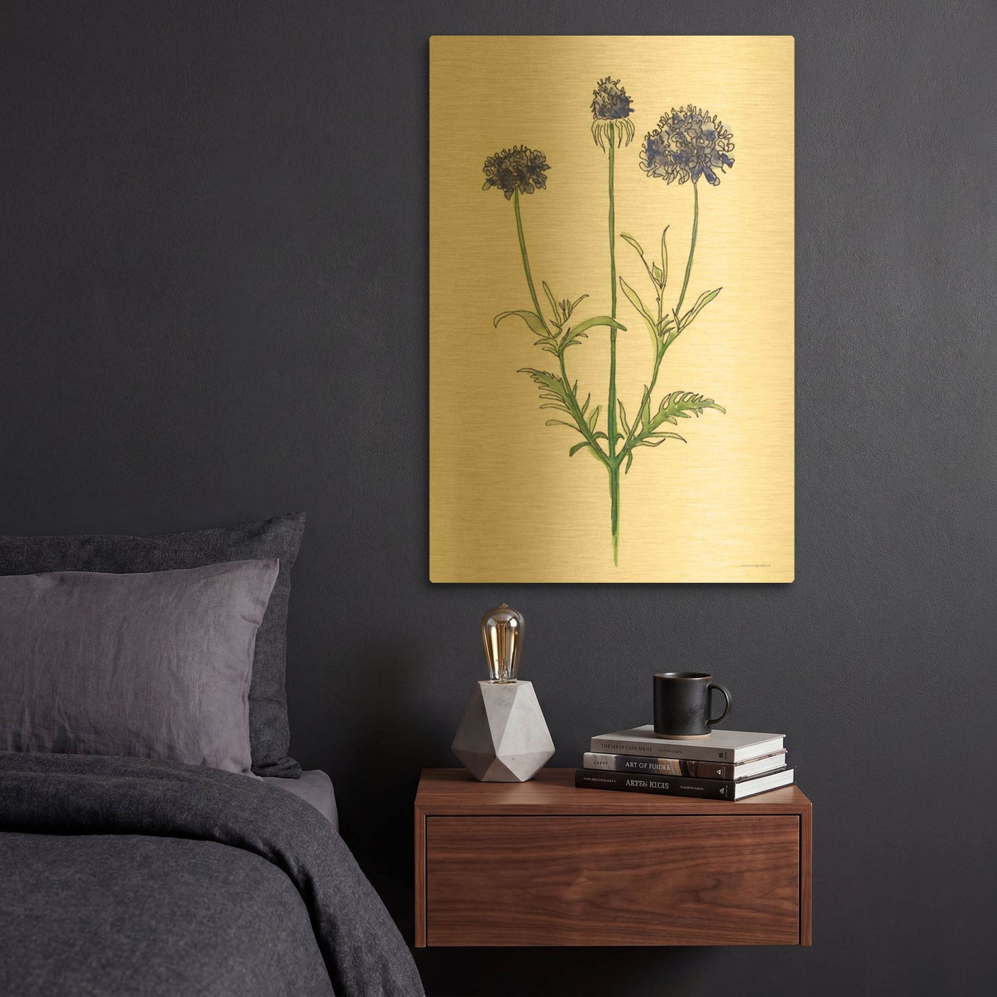 'Sisters in a Row' By Kamdon Kreations Gold Metal Wall Art