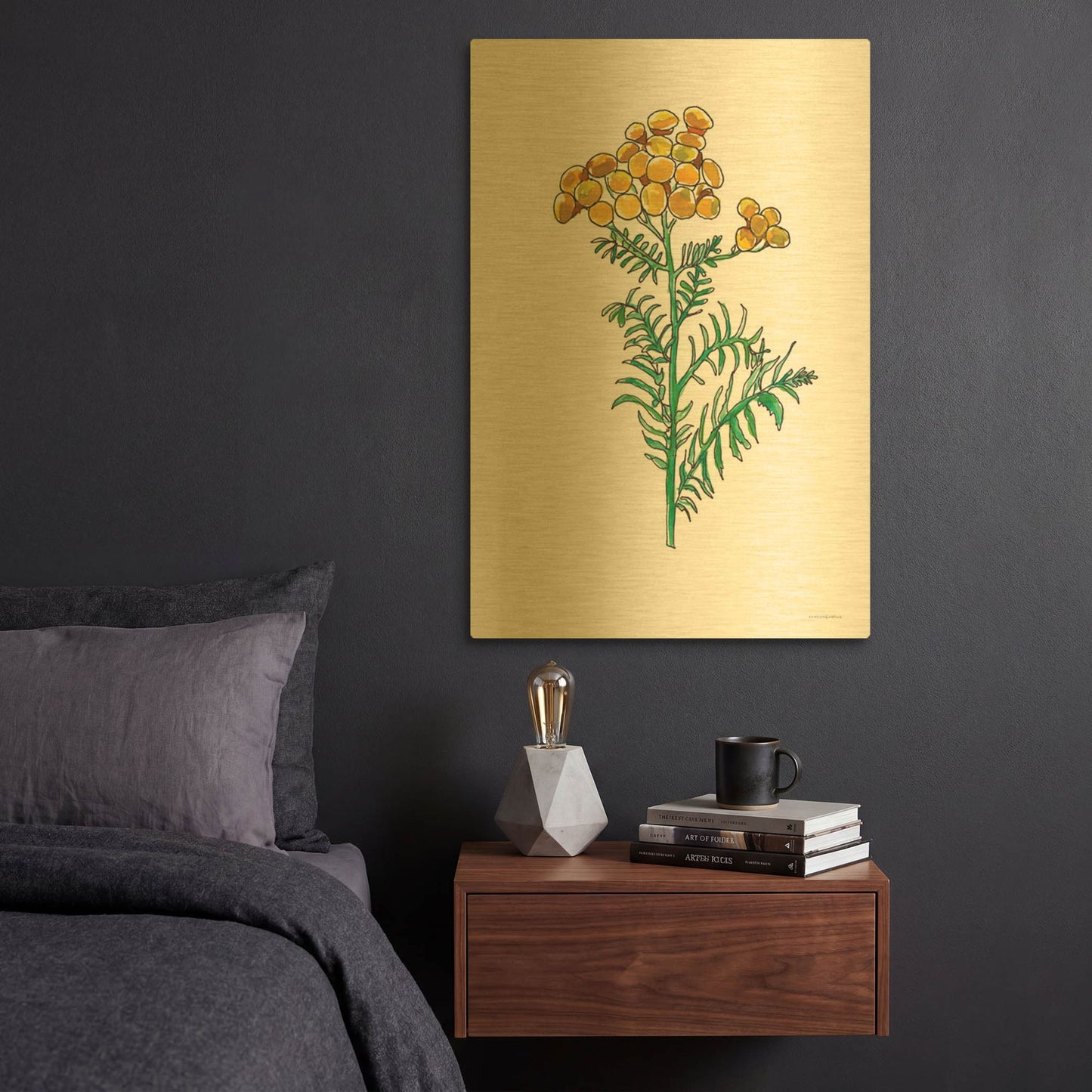 'Odd Ball' By Kamdon Kreations Gold Metal Wall Art