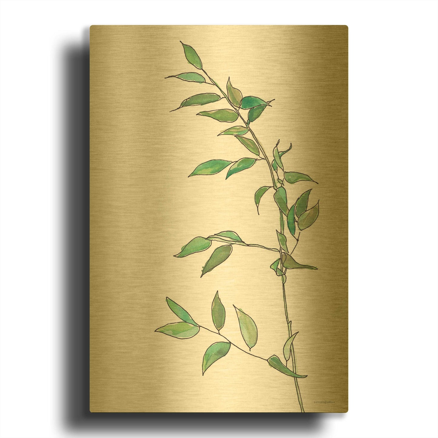 'Sweet Sway' By Kamdon Kreations Gold Metal Wall Art