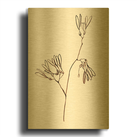 'A little Split' By Kamdon Kreations Gold Metal Wall Art