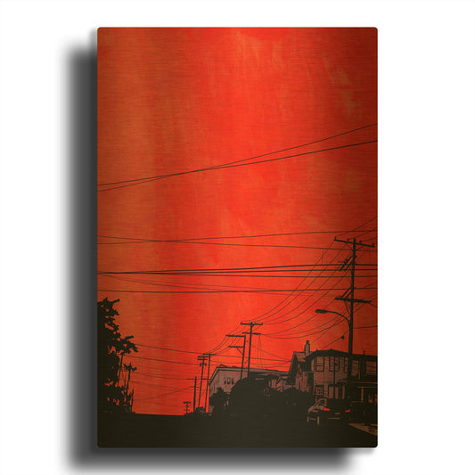 'Cars 12' By Giuseppe Cristiano Gold Metal Wall Art