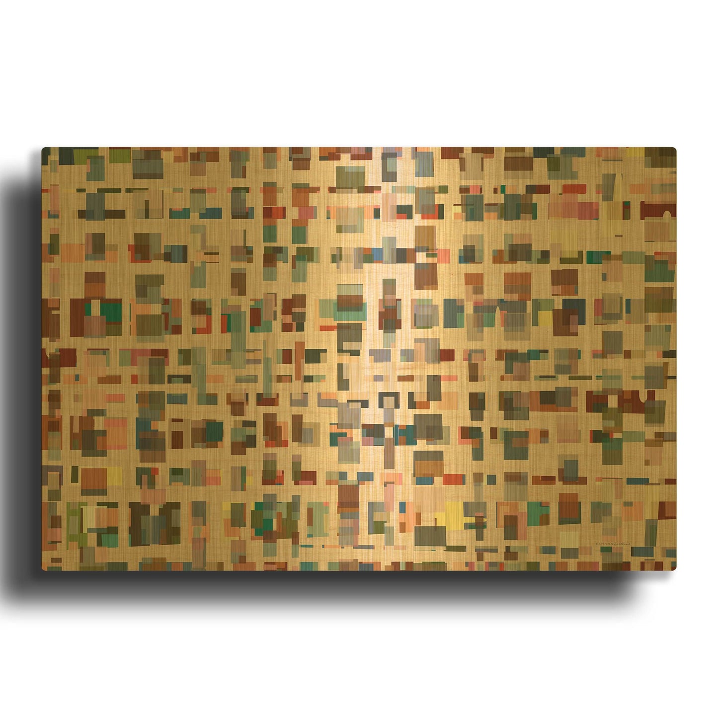 'From 1st Street to 16th' By Kamdon Kreations Gold Metal Wall Art