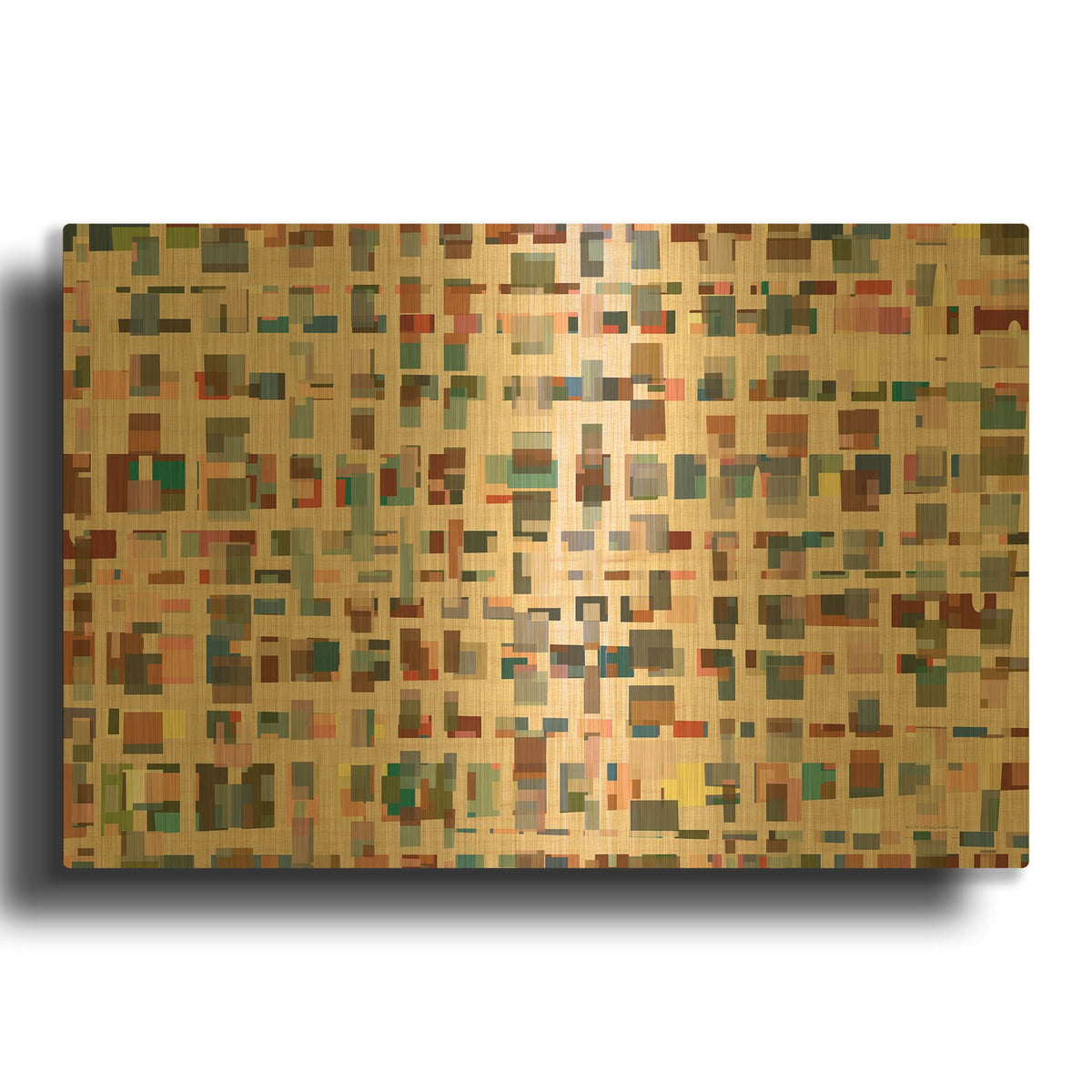 'From 1st Street to 16th' By Kamdon Kreations Gold Metal Wall Art