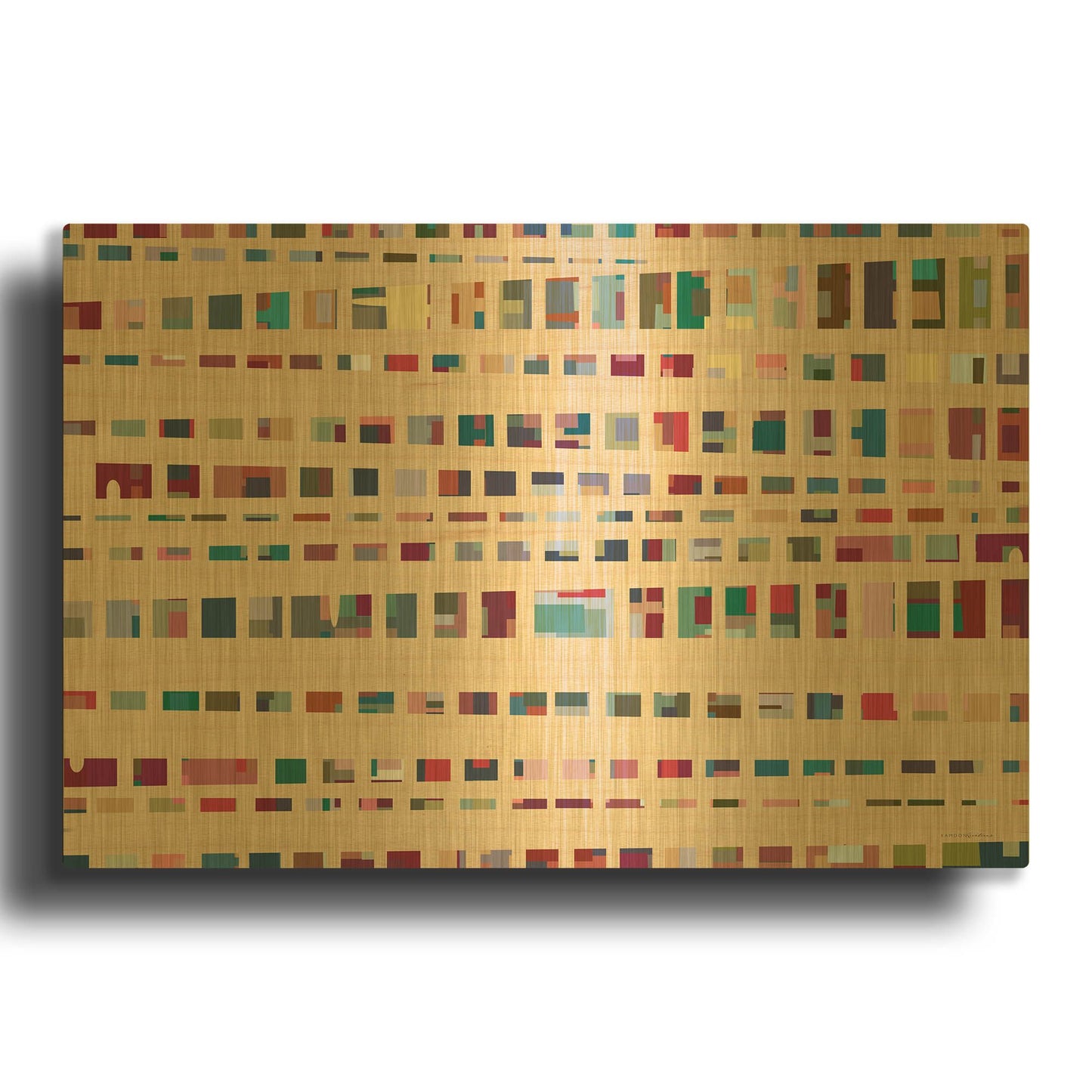 'The Space Between Us' By Kamdon Kreations Gold Metal Wall Art