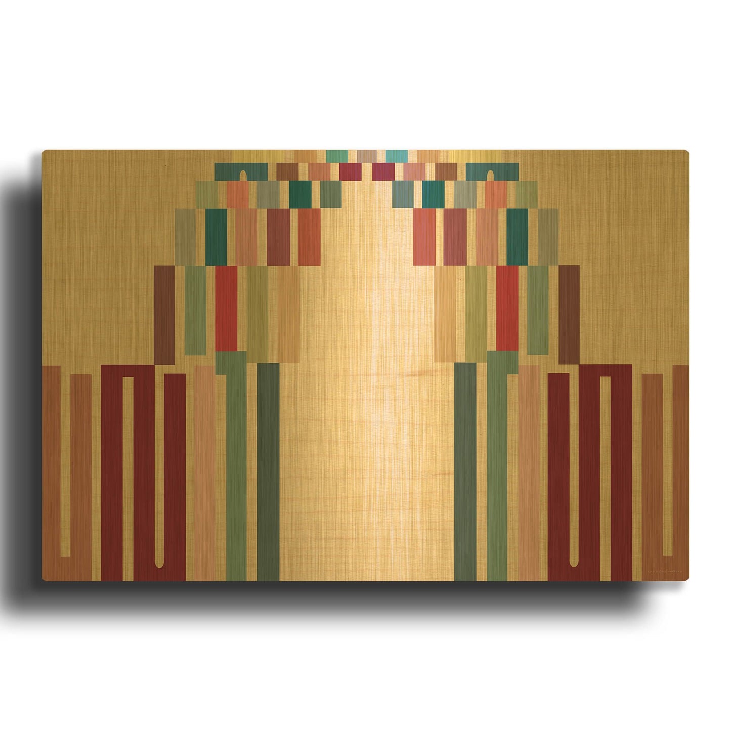 'Up or Down' By Kamdon Kreations Gold Metal Wall Art