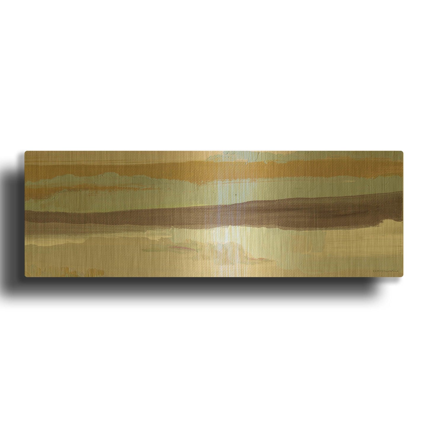 'On the Horizon' By Kamdon Kreations Gold Metal Wall Art