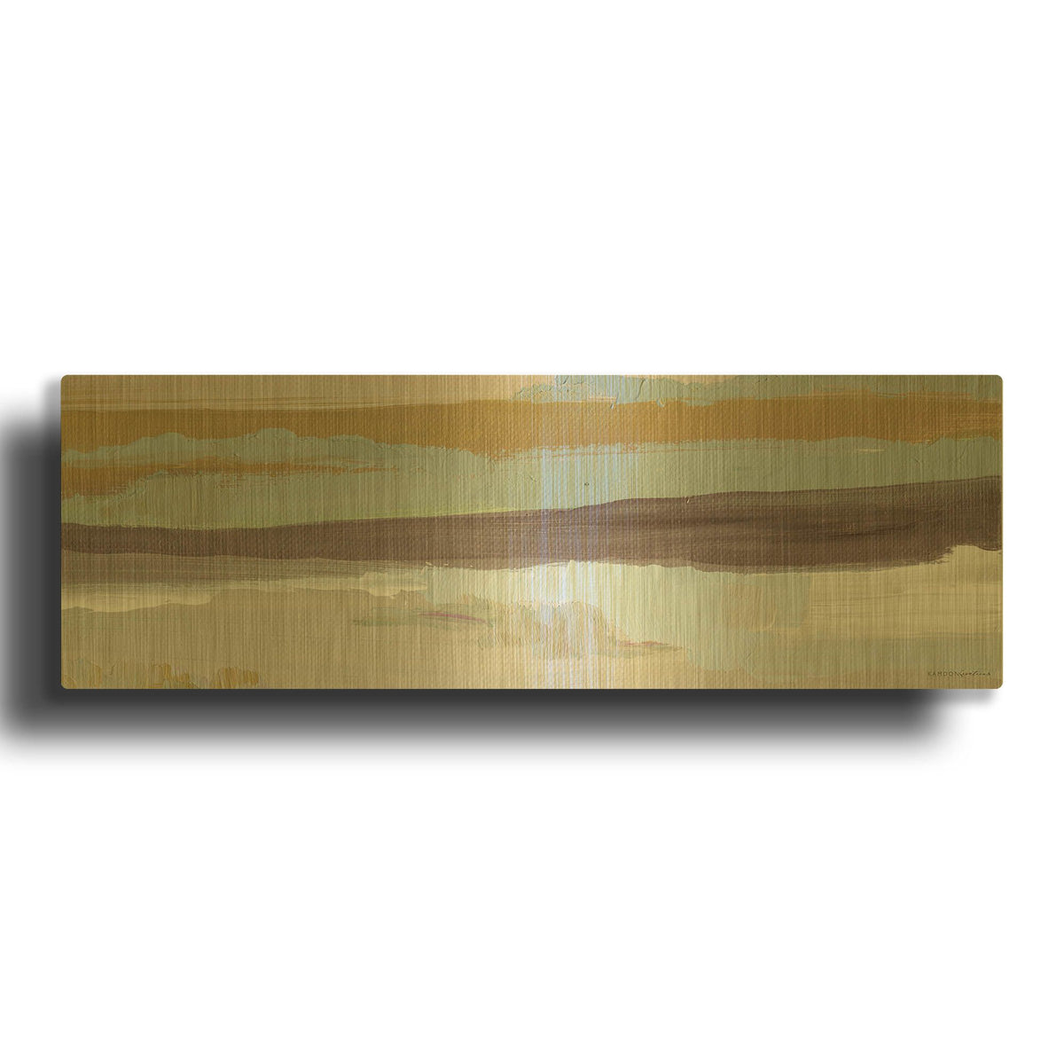 'On the Horizon' By Kamdon Kreations Gold Metal Wall Art