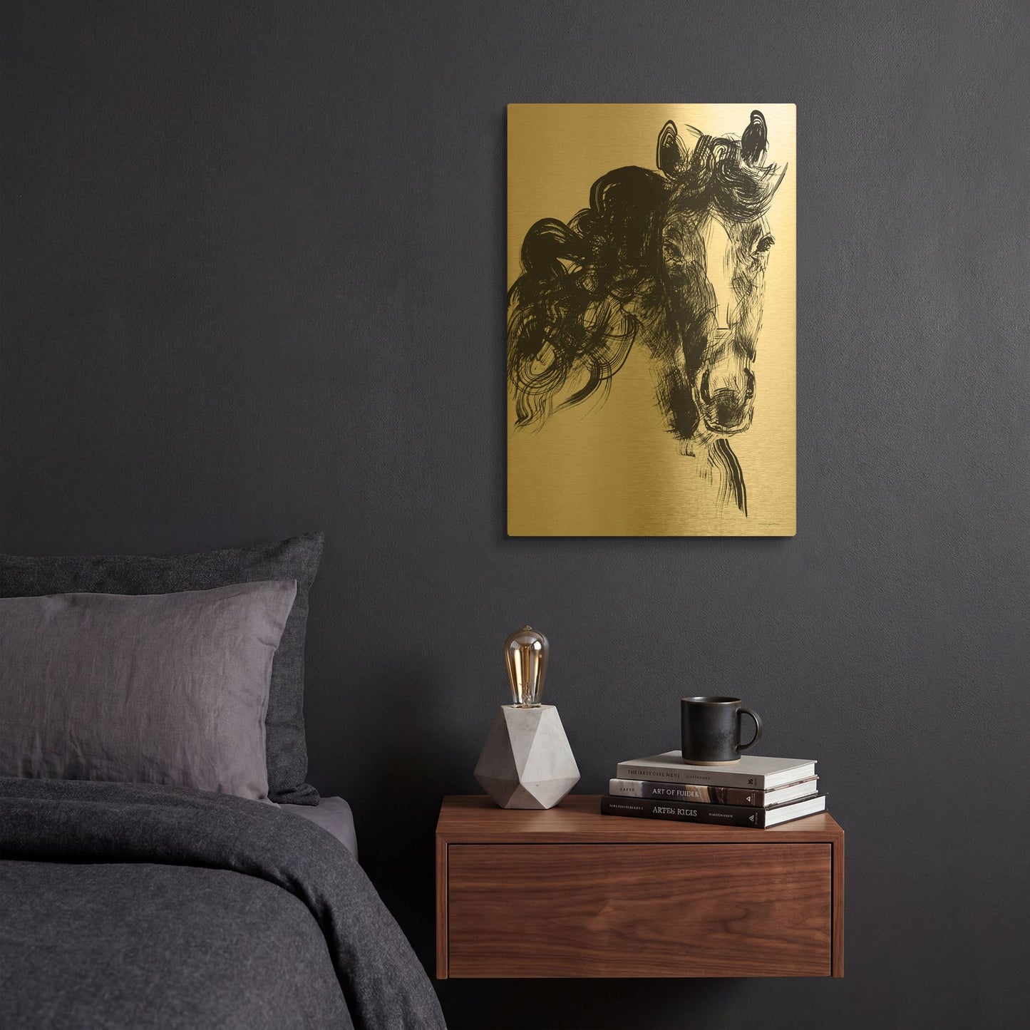 'Sweet Filly' By Kamdon Kreations Gold Metal Wall Art