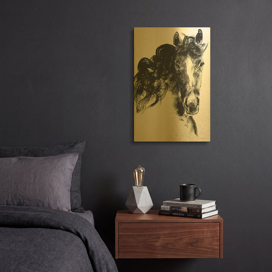 'Sweet Filly' By Kamdon Kreations Gold Metal Wall Art