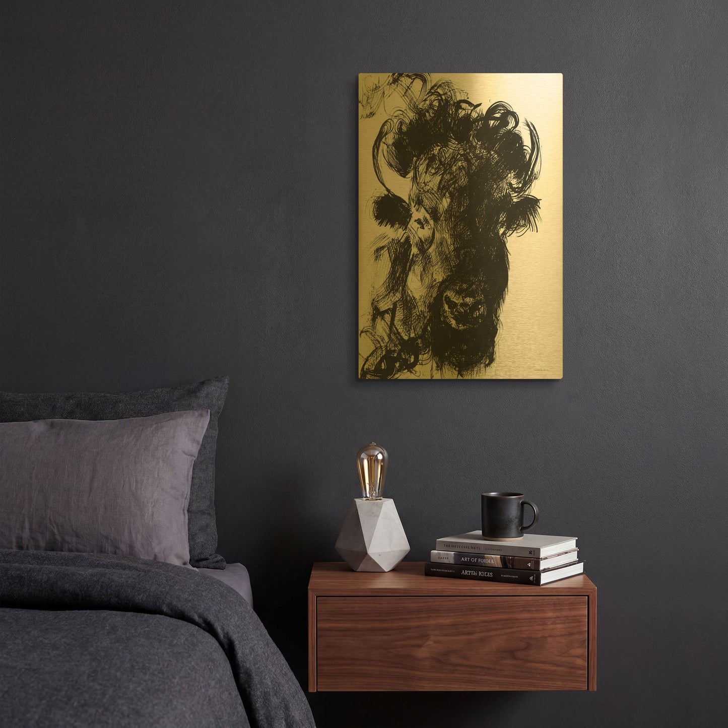 'Harrison' By Kamdon Kreations Gold Metal Wall Art