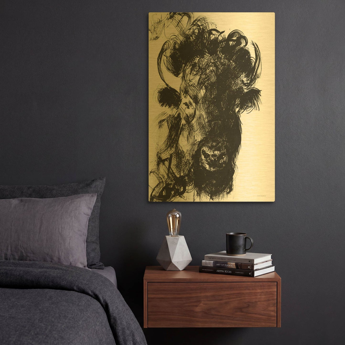 'Harrison' By Kamdon Kreations Gold Metal Wall Art