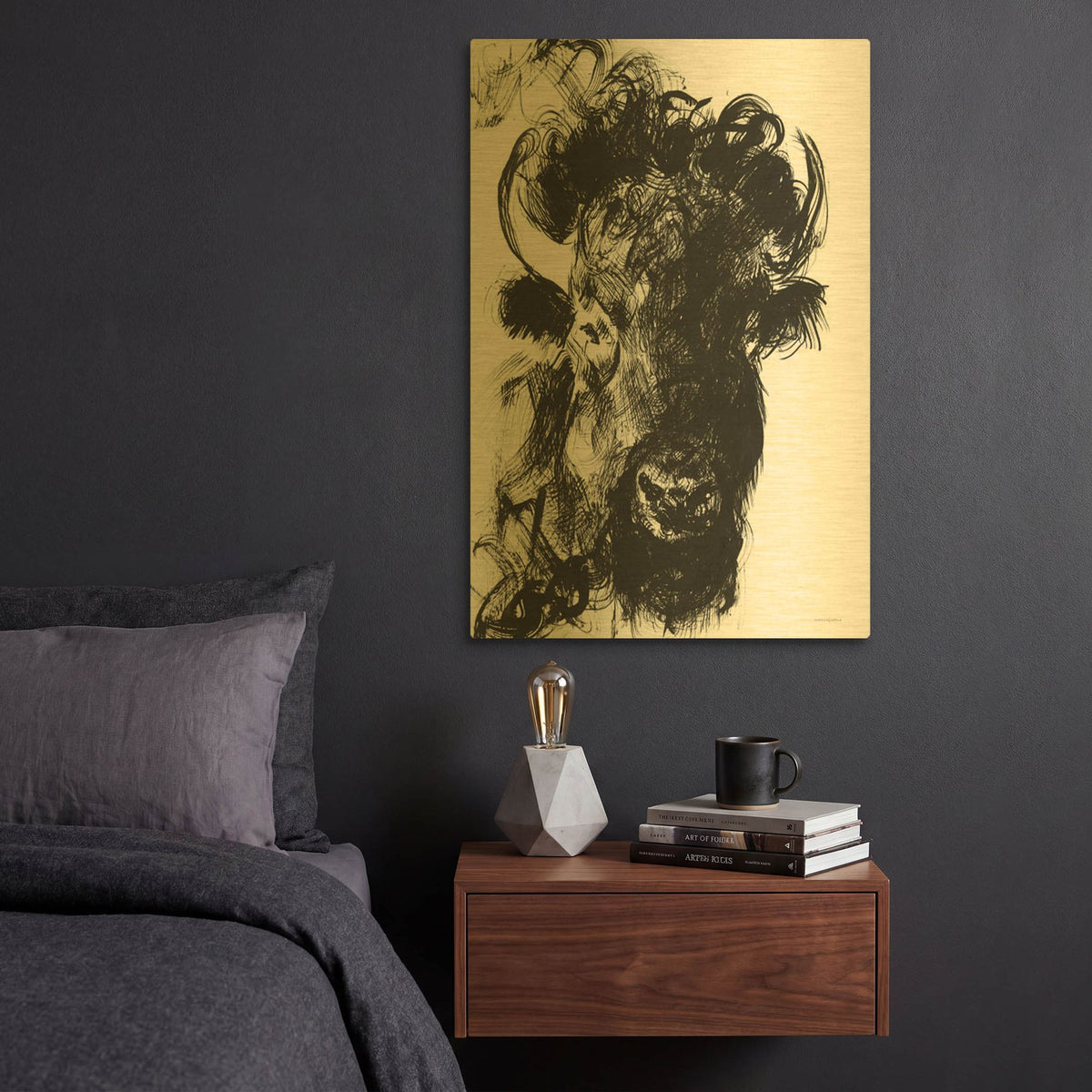 'Harrison' By Kamdon Kreations Gold Metal Wall Art