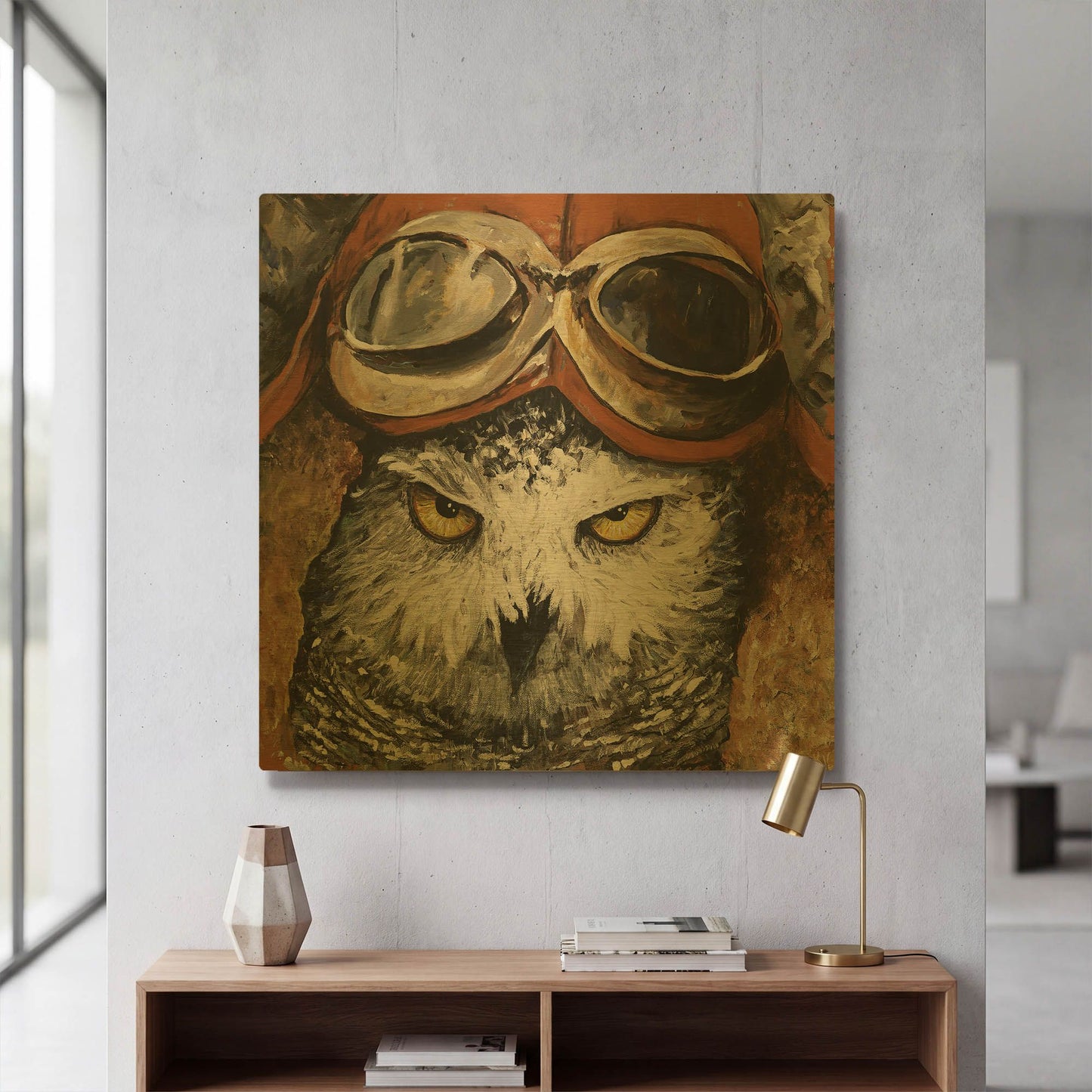 'On the Prowl' By Kamdon Kreations Gold Metal Wall Art