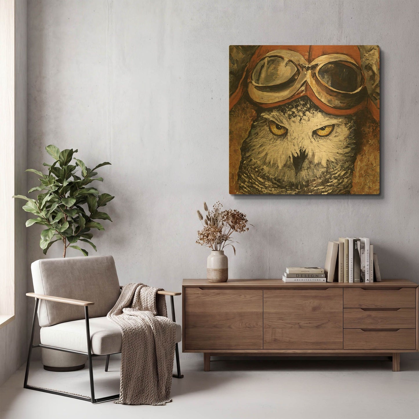 'On the Prowl' By Kamdon Kreations Gold Metal Wall Art