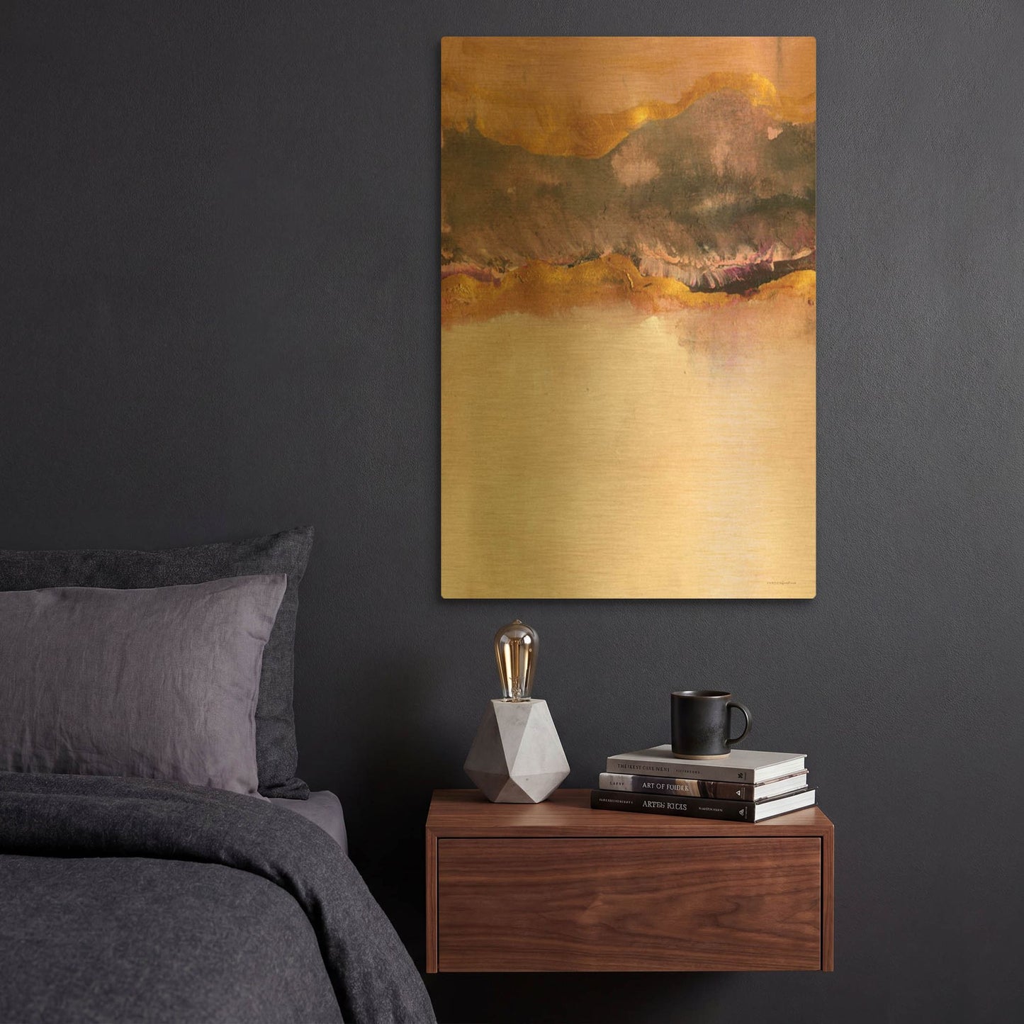 'Calm Below Deck' By Kamdon Kreations Gold Metal Wall Art