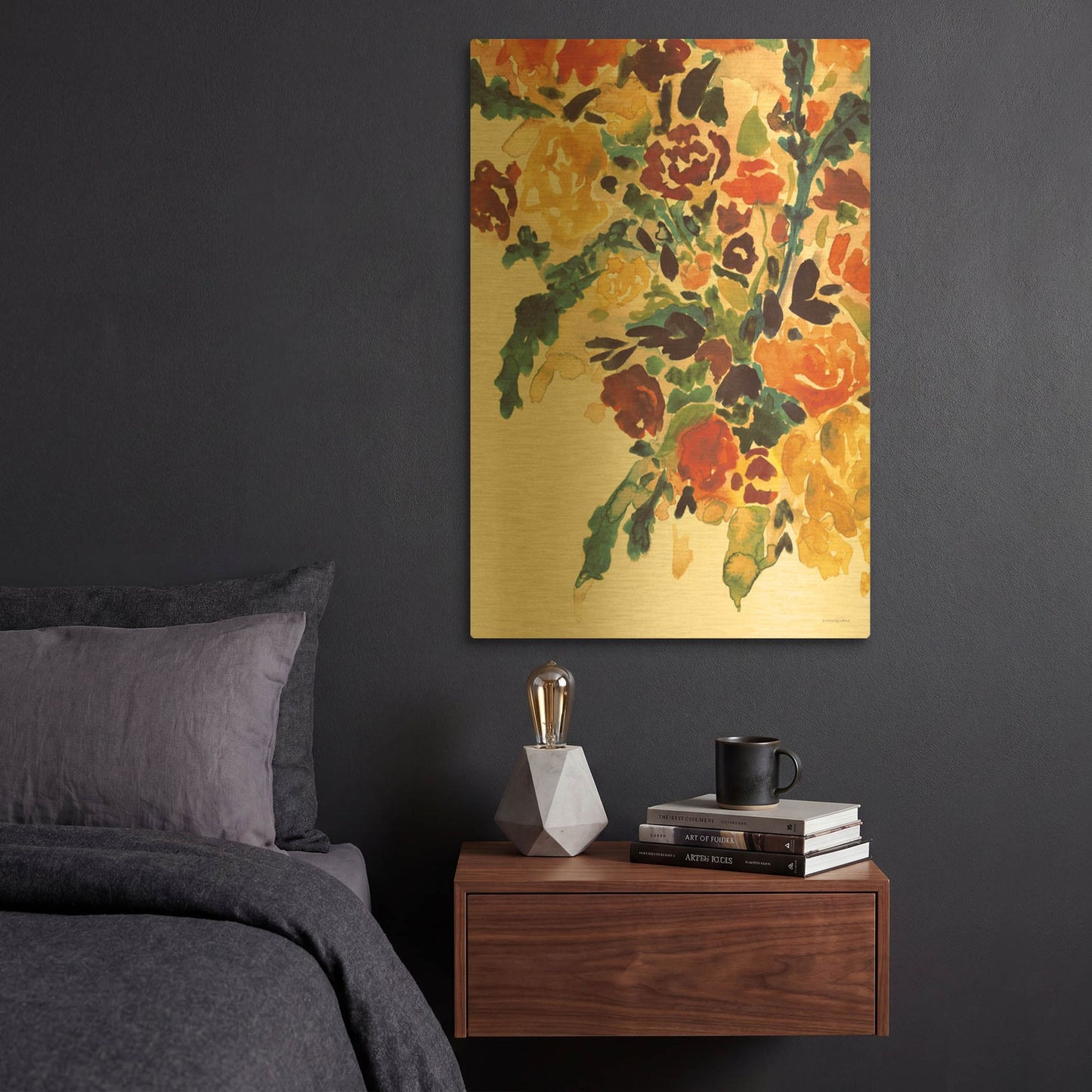 'In an Instant' By Kamdon Kreations Gold Metal Wall Art