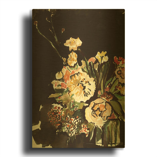 'Evening Study in the Garden' By Kamdon Kreations Gold Metal Wall Art