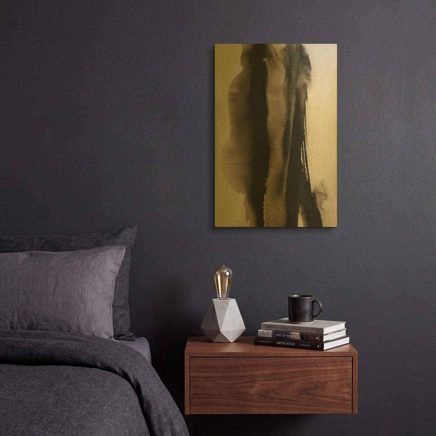 'Inhale, Exhale' By Kamdon Kreations Gold Metal Wall Art