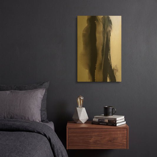 'Inhale, Exhale' By Kamdon Kreations Gold Metal Wall Art