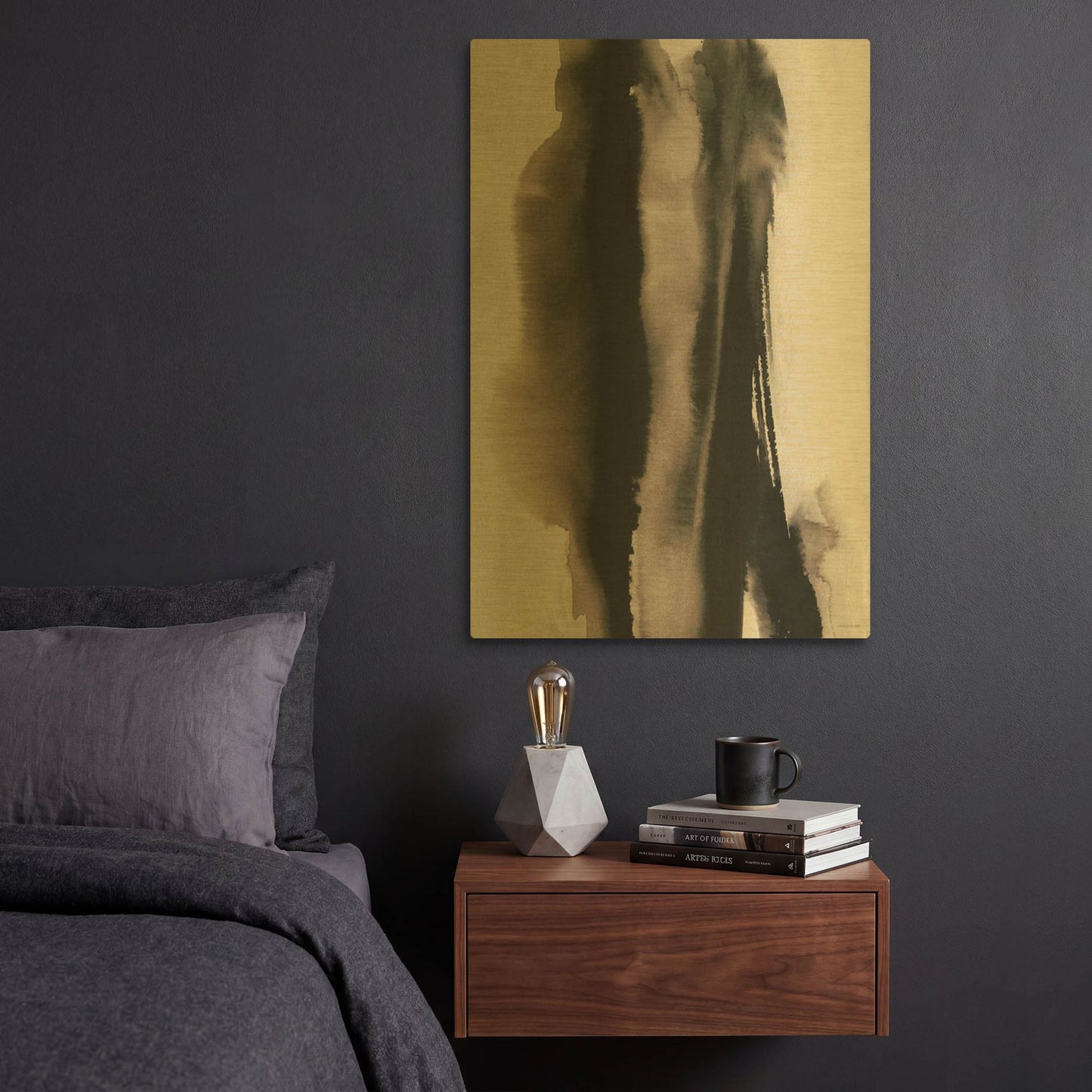 'Inhale, Exhale' By Kamdon Kreations Gold Metal Wall Art