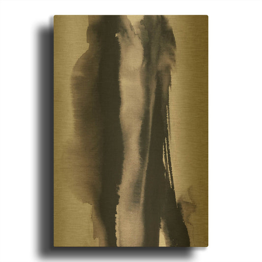 'Inhale, Exhale' By Kamdon Kreations Gold Metal Wall Art