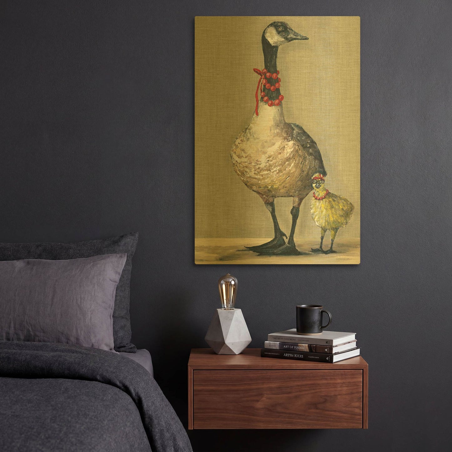 'Birds of a Feather' By Kamdon Kreations Gold Metal Wall Art