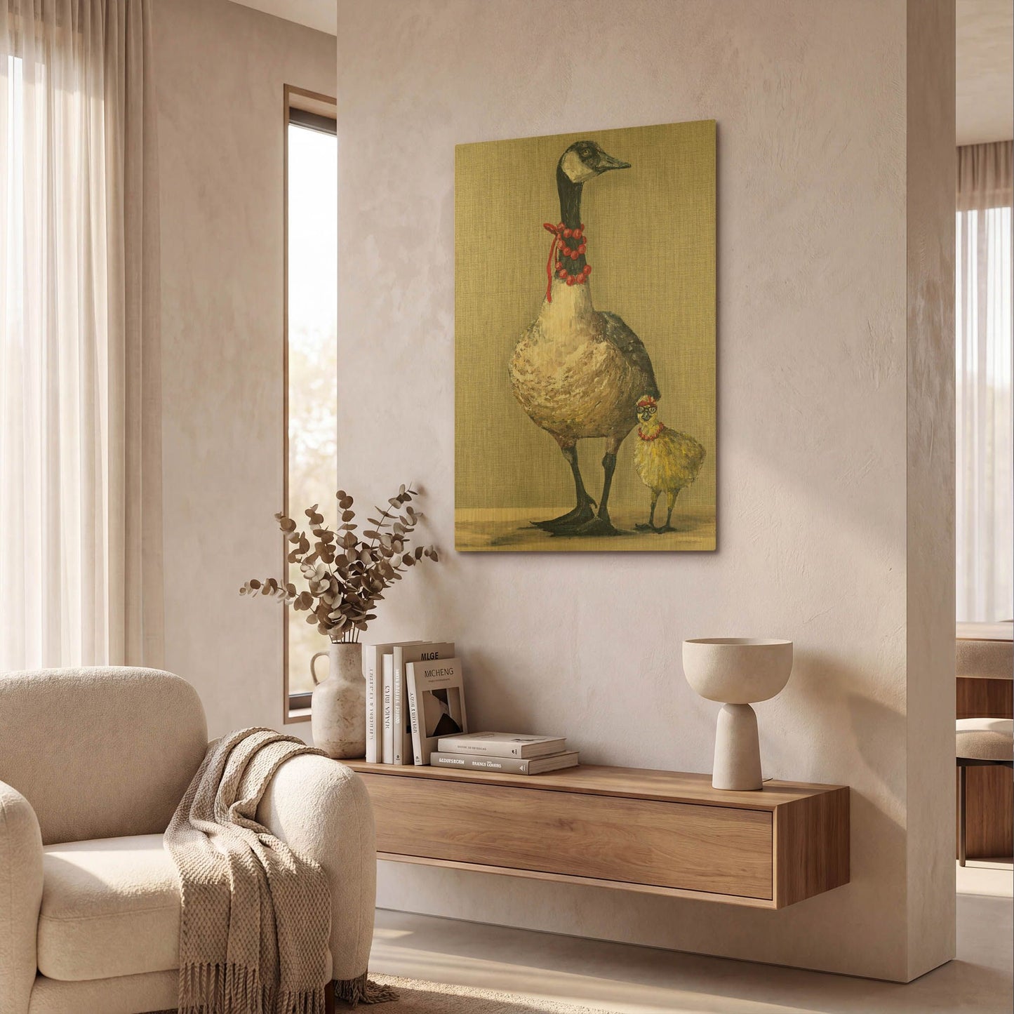 'Birds of a Feather' By Kamdon Kreations Gold Metal Wall Art