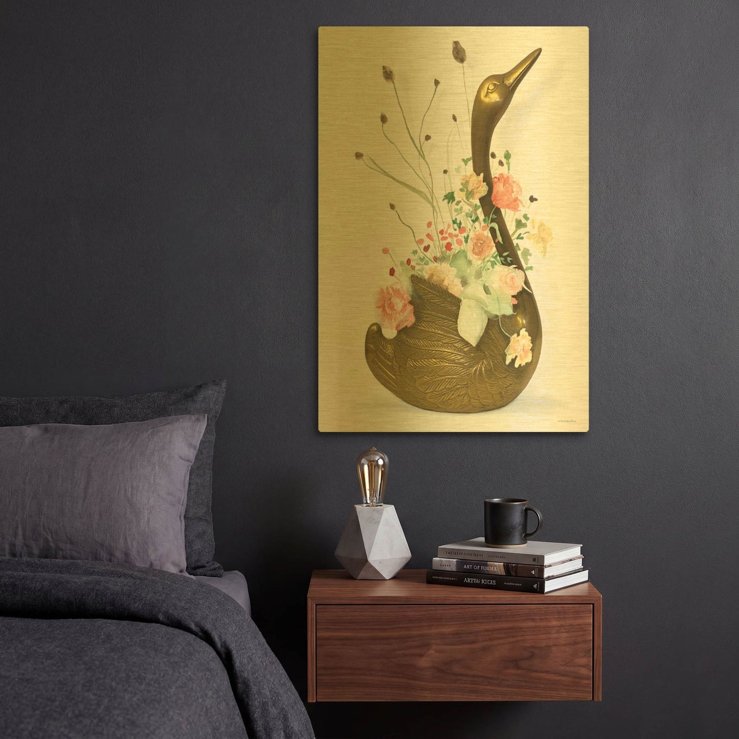 'She was Never Ugly' By Kamdon Kreations Gold Metal Wall Art