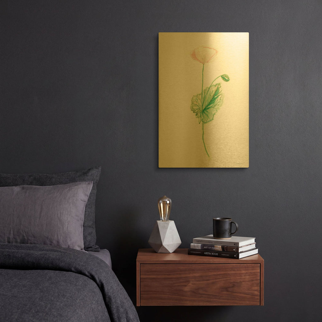 'Blushing' By Kamdon Kreations Gold Metal Wall Art