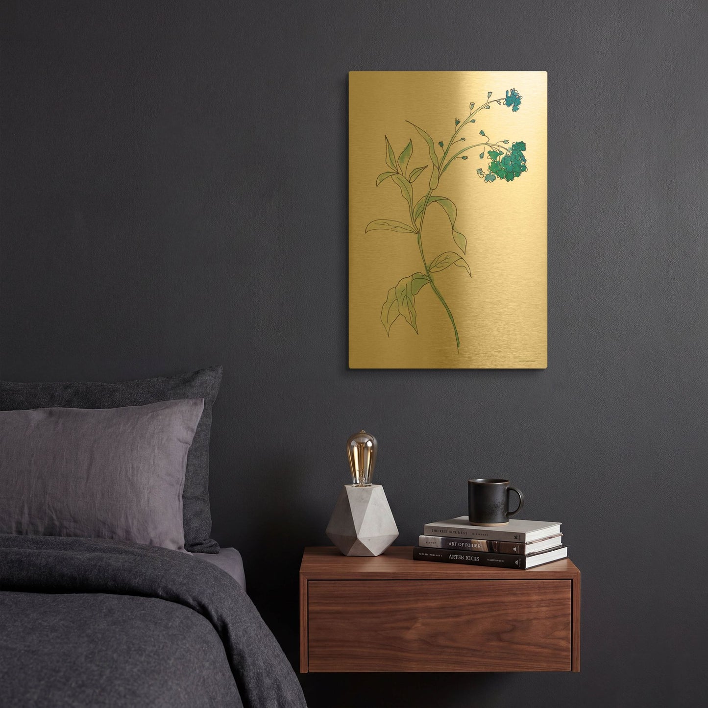 'Lean on Me' By Kamdon Kreations Gold Metal Wall Art