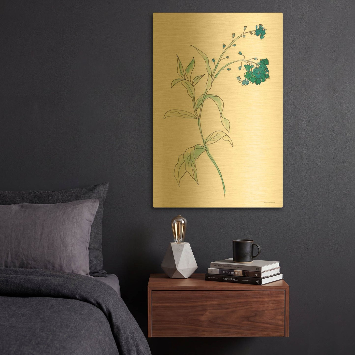 'Lean on Me' By Kamdon Kreations Gold Metal Wall Art