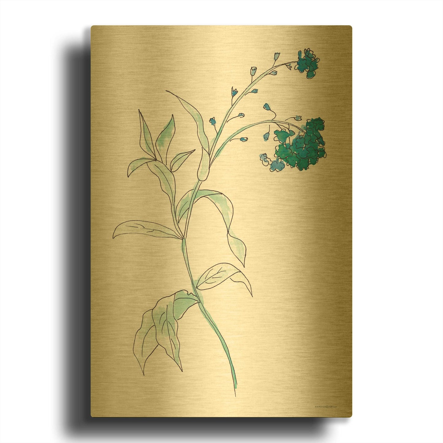 'Lean on Me' By Kamdon Kreations Gold Metal Wall Art