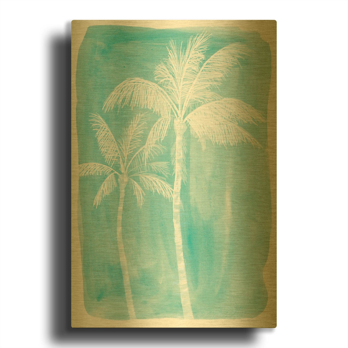 'Smell the Ocean' By Kamdon Kreations Gold Metal Wall Art