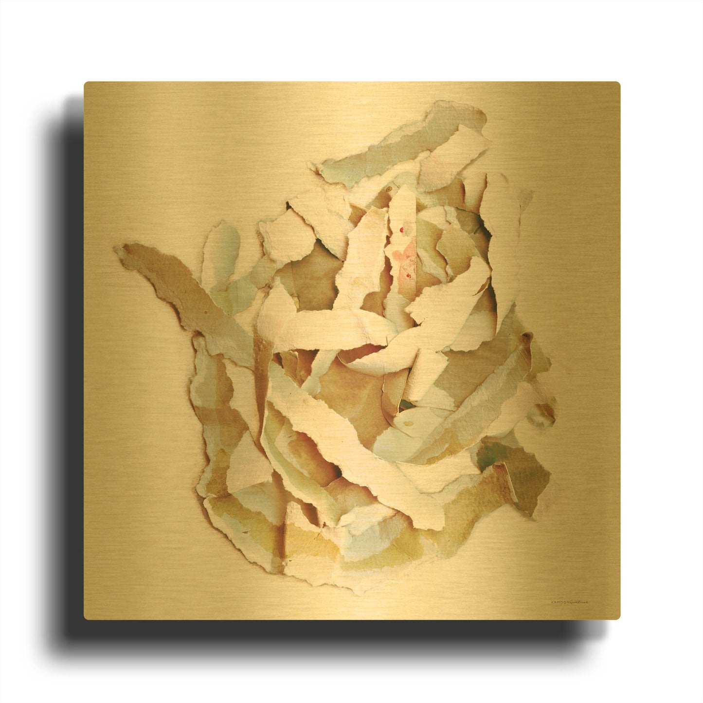 'Nested with Grace' By Kamdon Kreations Gold Metal Wall Art