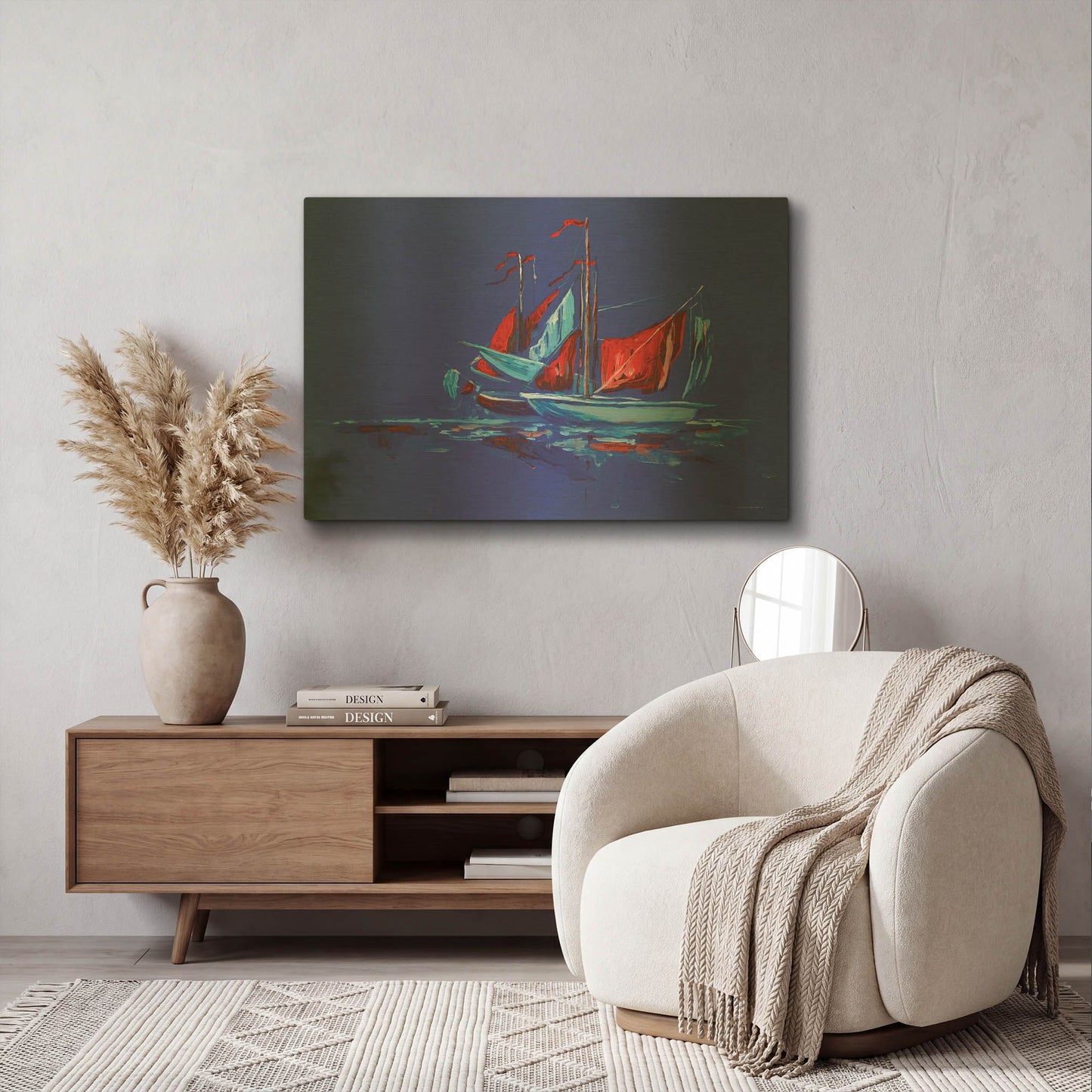 'Port and Starboard' By Kamdon Kreations Gold Metal Wall Art